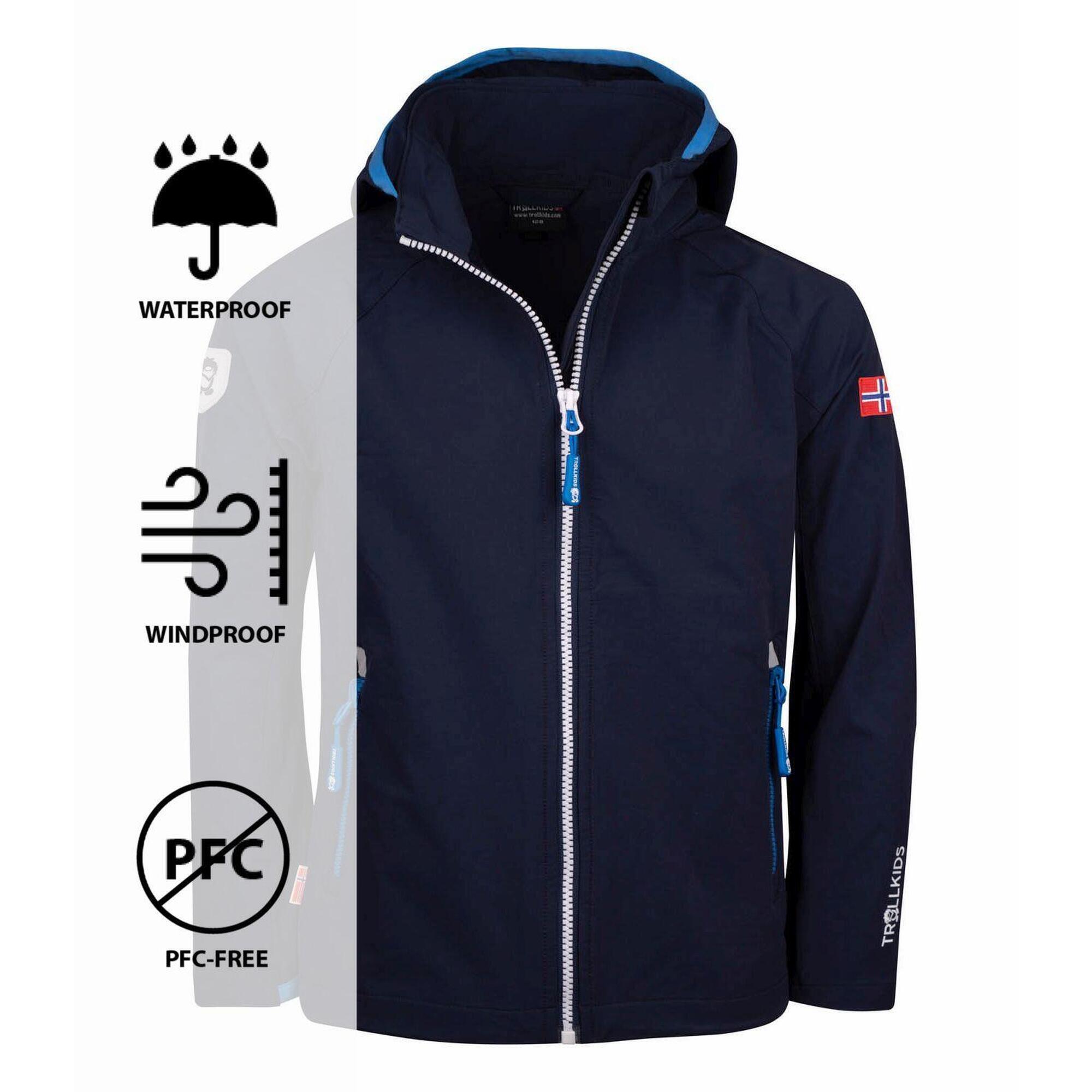 Casaco Trollkids Kvalvika Softshell Crianças Preto 3/3