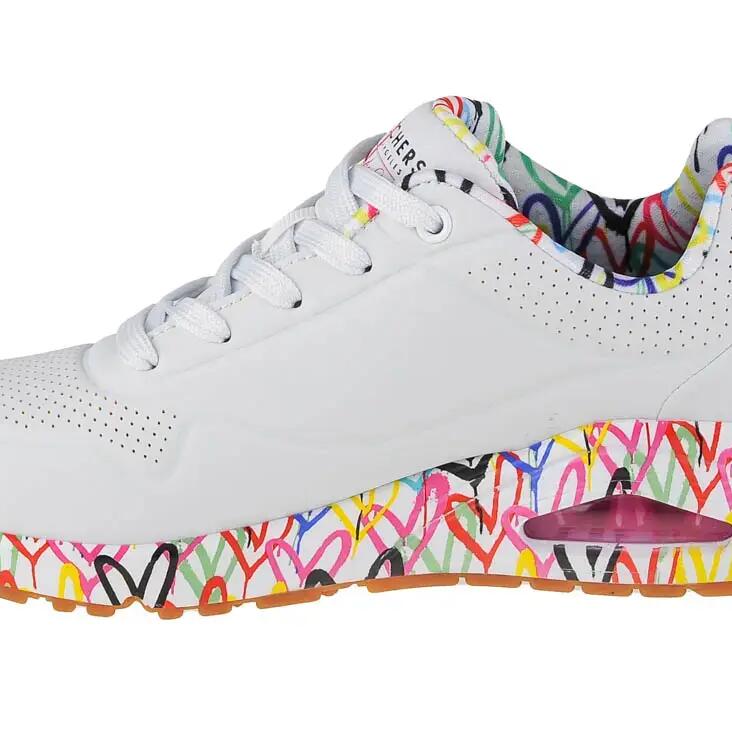 Sneakers Skechers Uno - Loving Love, White, Women