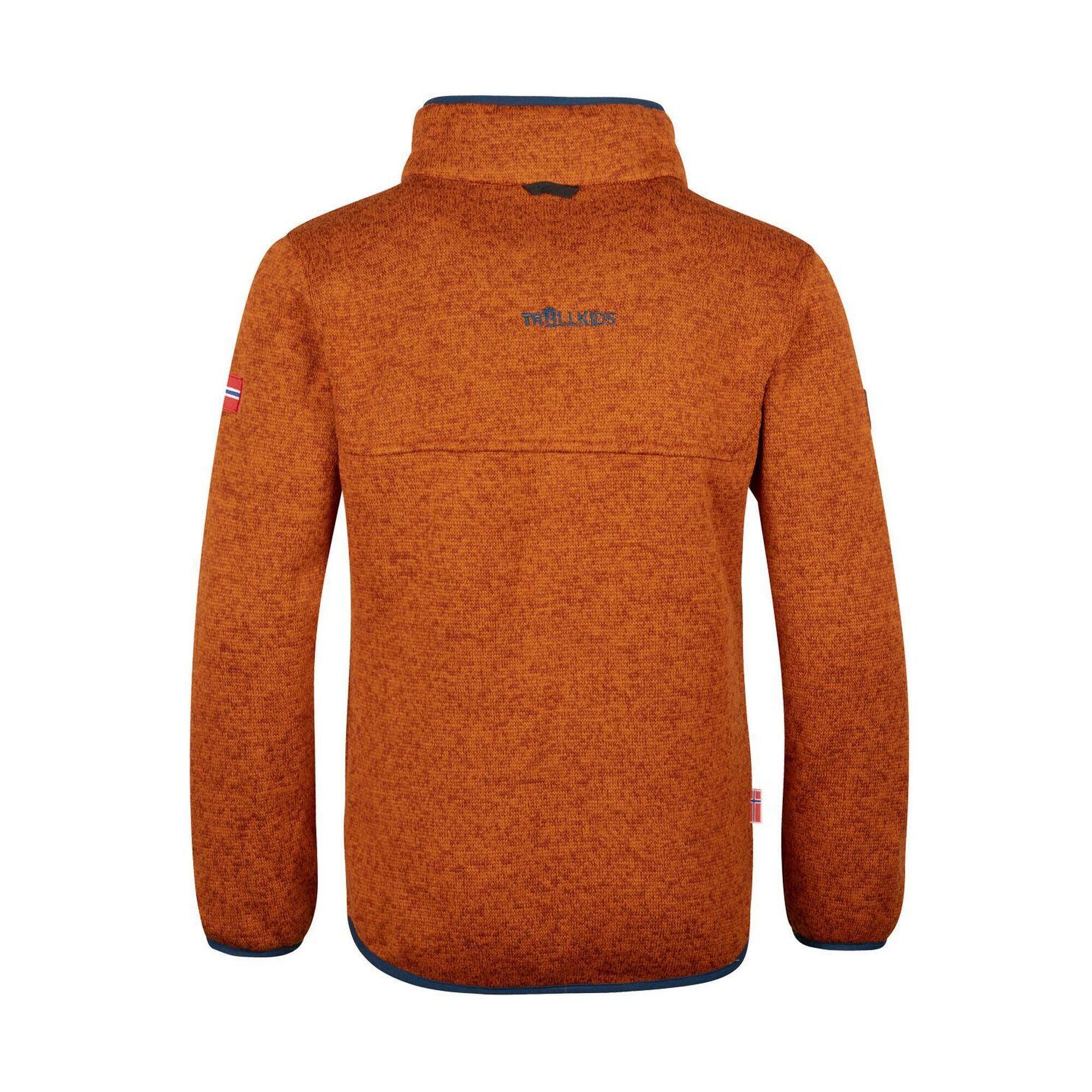 Kinder 3-in-1-Funktionsjacke Preikestolen Zimt/Dunkelblau 4/5