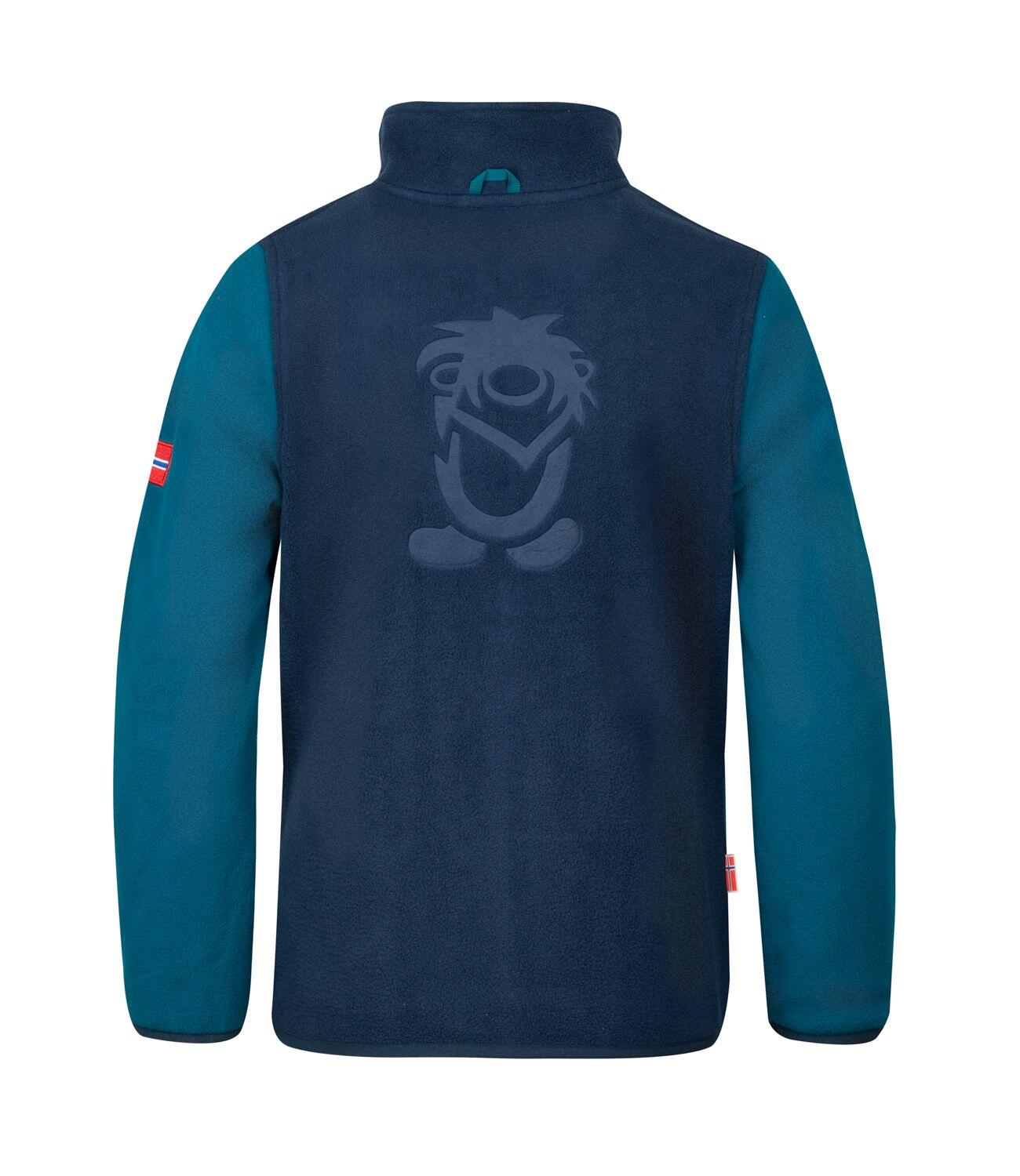 Kinder Fleece Jacke Oppdal XT Dunkelblau/Nachtblau 2/2