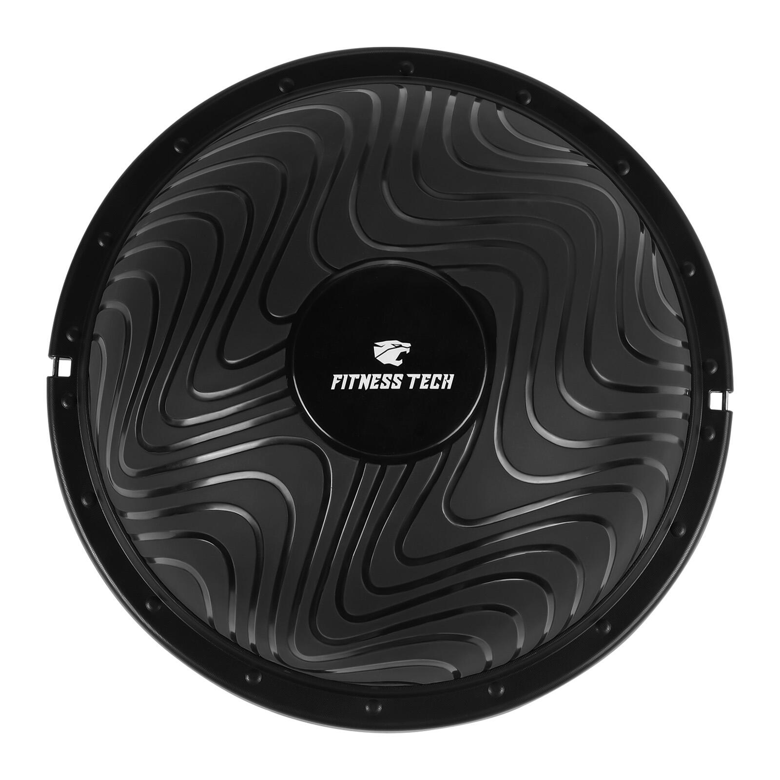 Bosu ou Demi-Sphère Yoga Professionnel Noir Fitness Tech 2/5