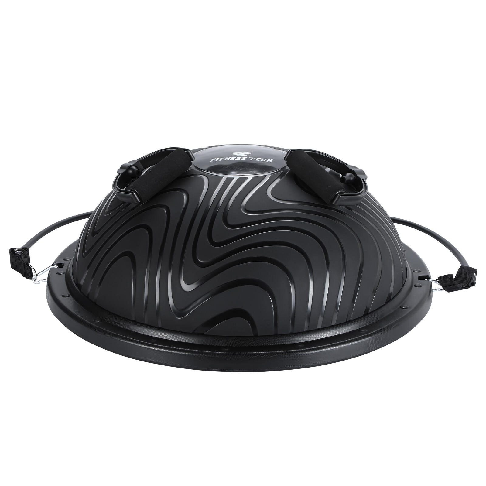 Bosu ou Demi-Sphère Yoga Professionnel Noir Fitness Tech 4/5