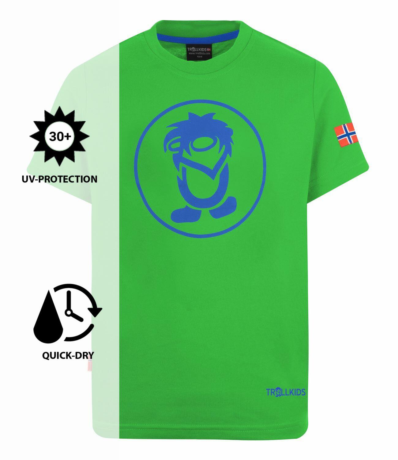 T-shirt enfant Troll T vert clair / bleu 3/3