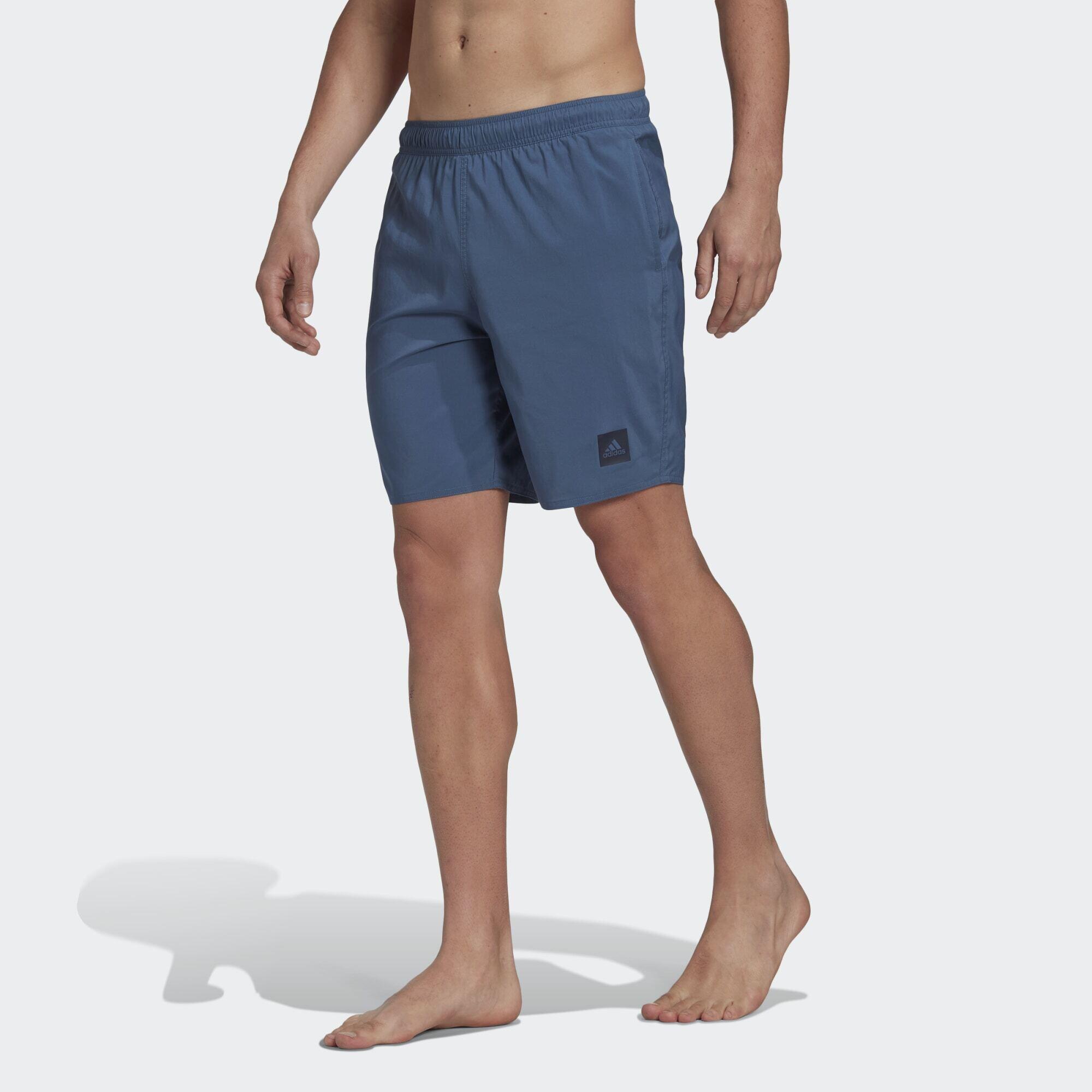 Classic Length Solid Swim Shorts