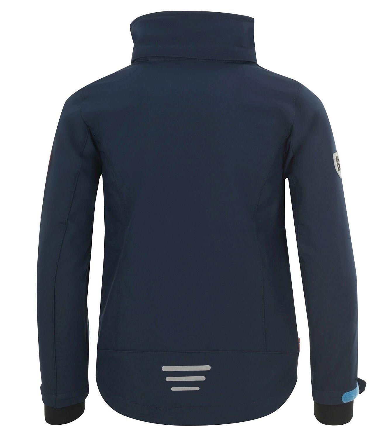 Veste pour enfants Preikestolen Imperméable Bleu marine / Bleu moyen / Rouge 4/5