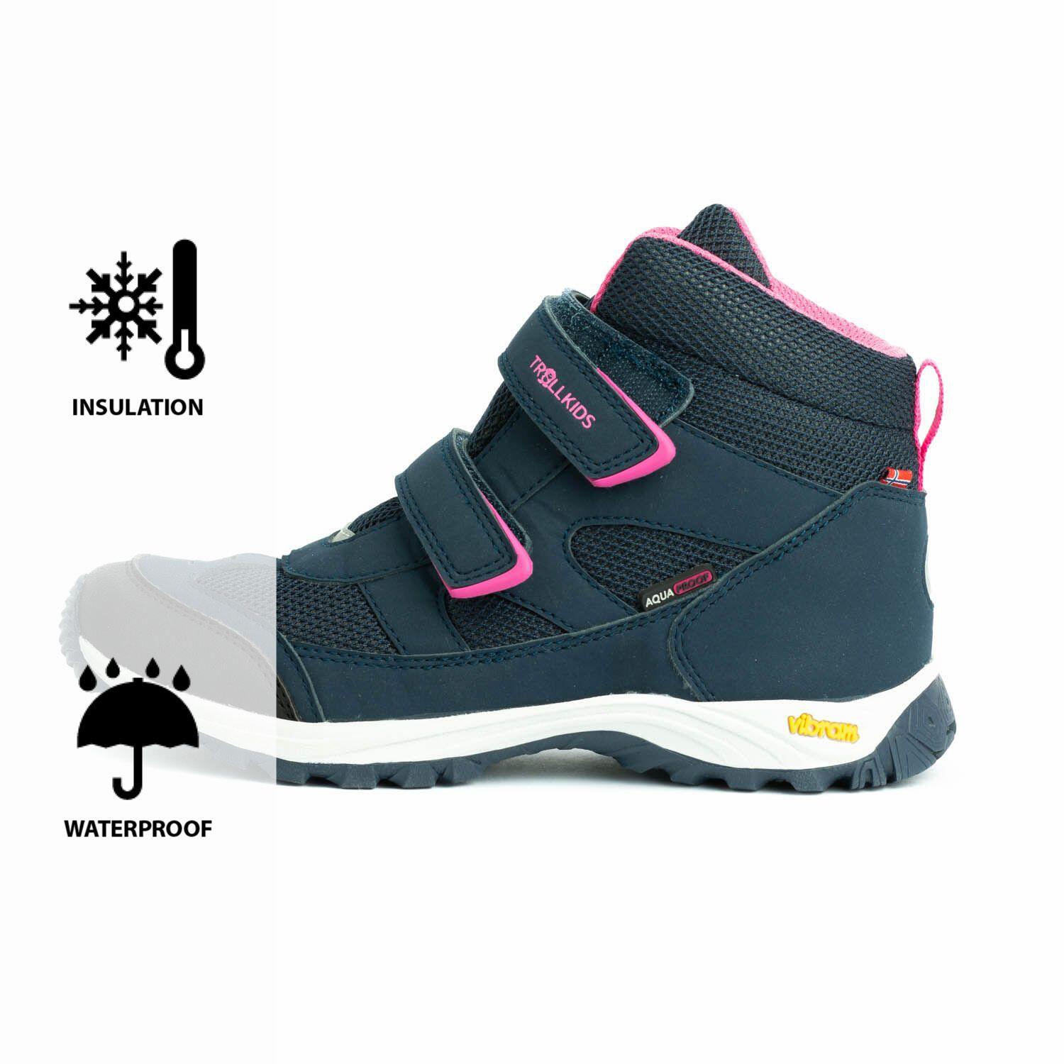 Kinder Winterschuhe Alesund Wasserdicht Marineblau/Magenta 5/5