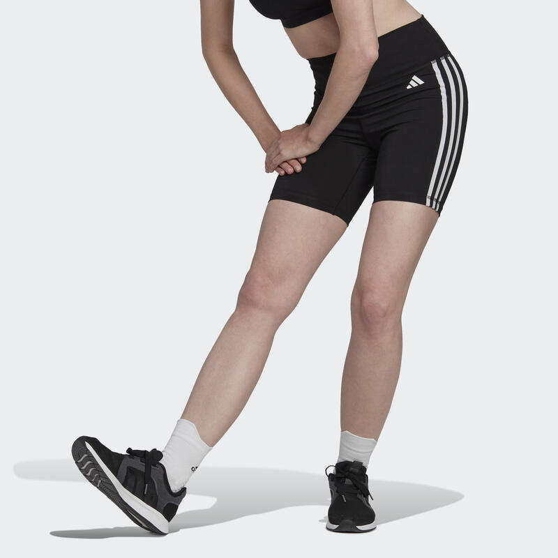 Legíny Training Essentials 3-Stripes High-Waisted Short