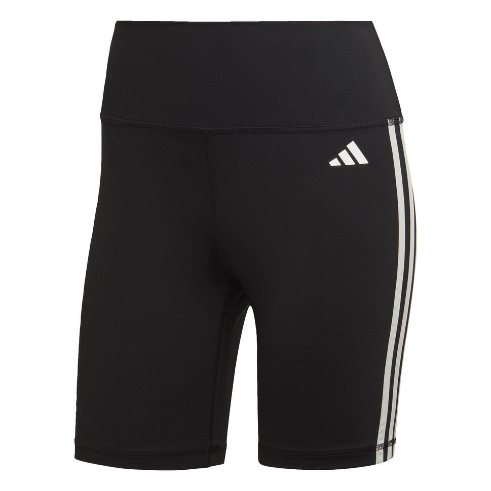 Training Essentials 3-Stripes High-Waisted Short Leggings