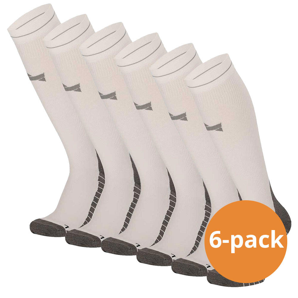 XTREME SOCKSWEAR   Xtreme Compressie Sokken Hardlopen 6-pack Multi White