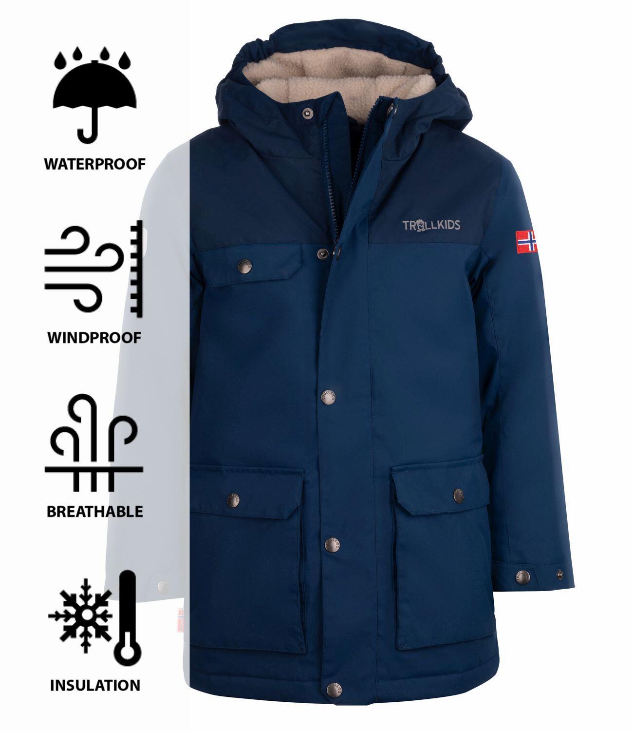 Parka Gudvangen pour enfants Bleu mystique 4/4