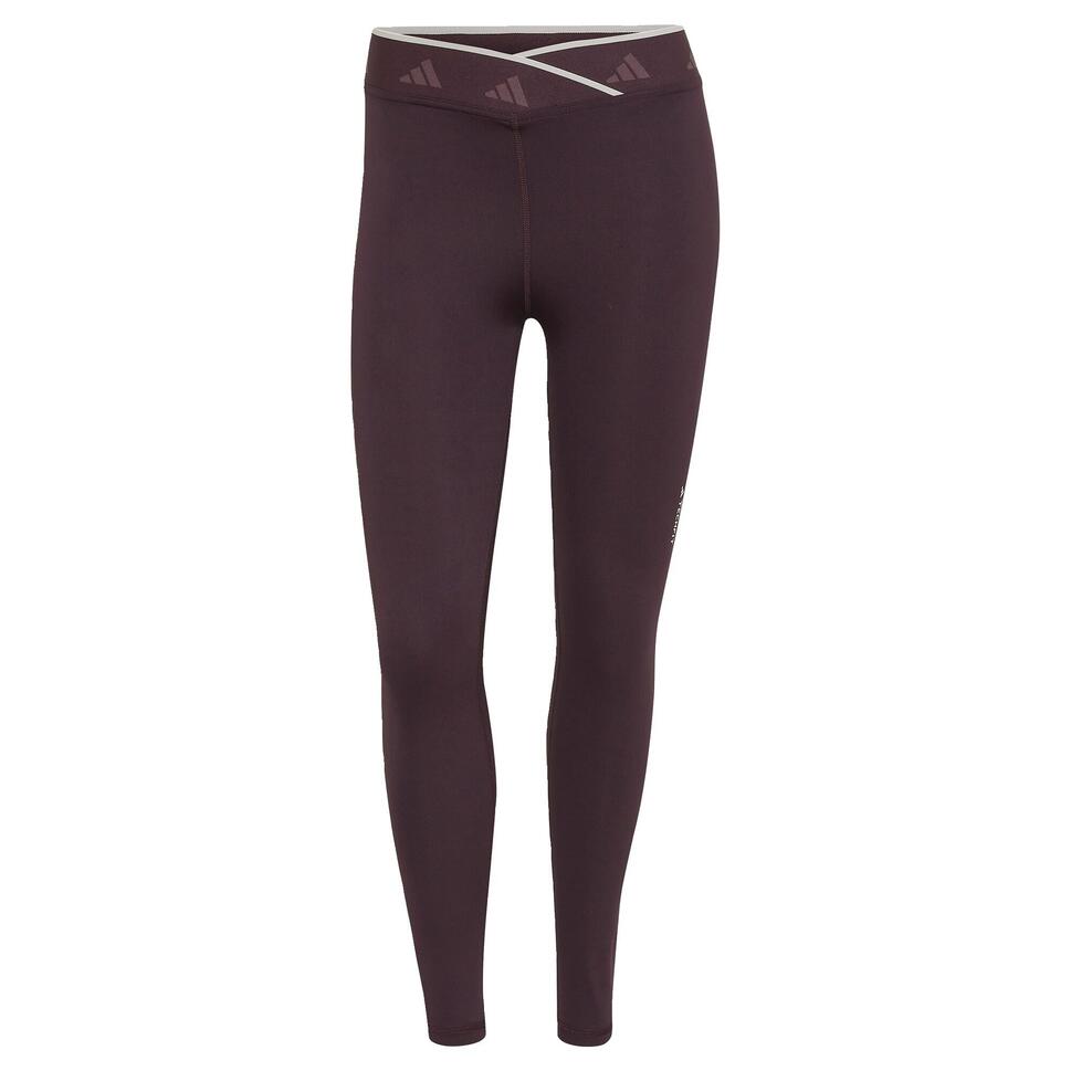 Damskie elastyczne legginsy w kształcie litery V adidas Techfit