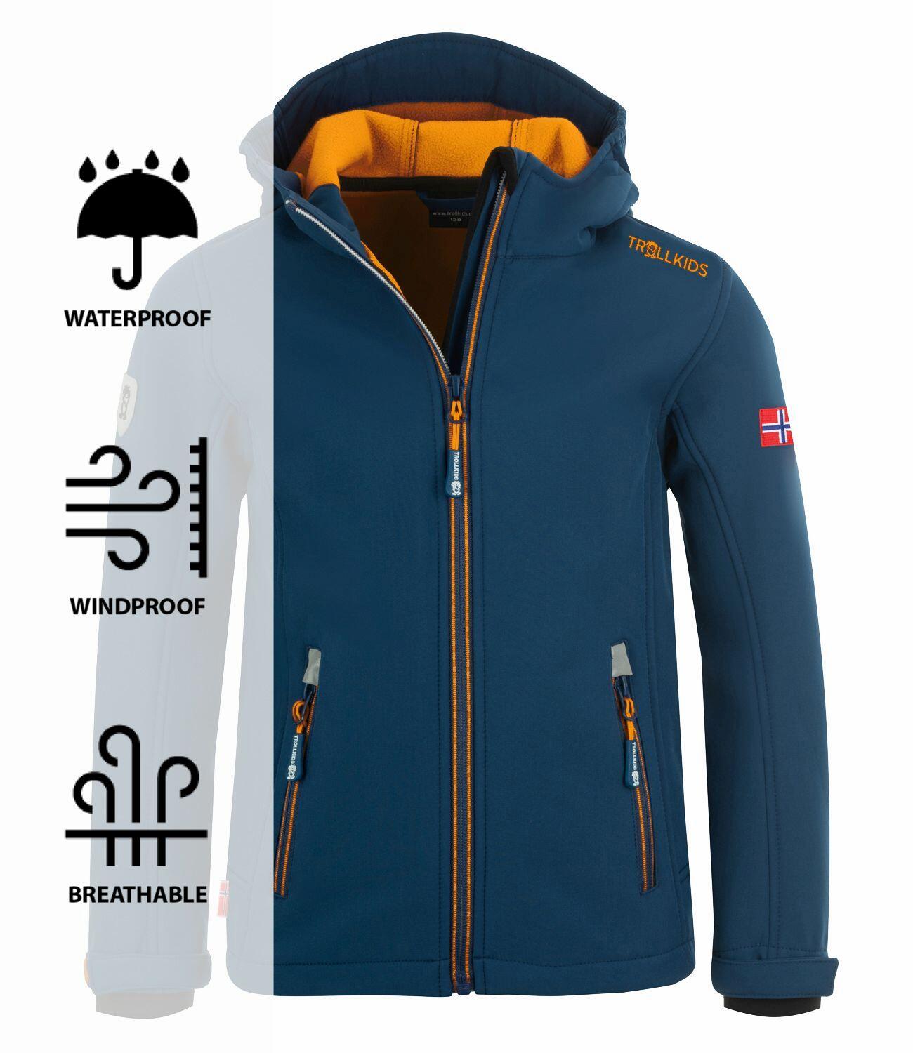 Enfants Trollfjord Veste Bleu/jaune d'or 3/3