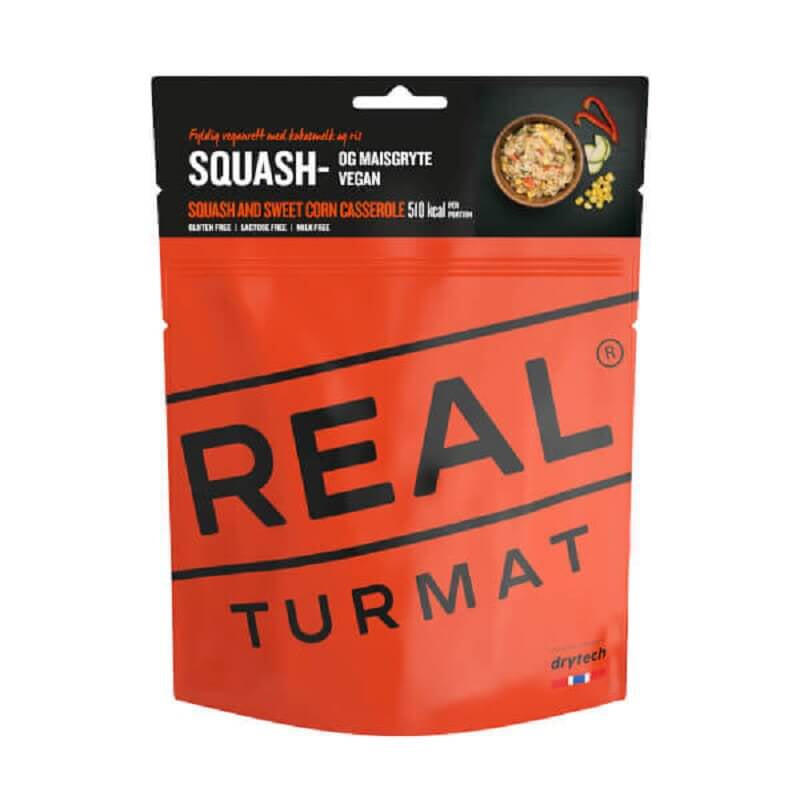 REAL TURMAT Trekking voedsel voeding Courgette-suikermaïs stoofpot Outdoor Veganistisch