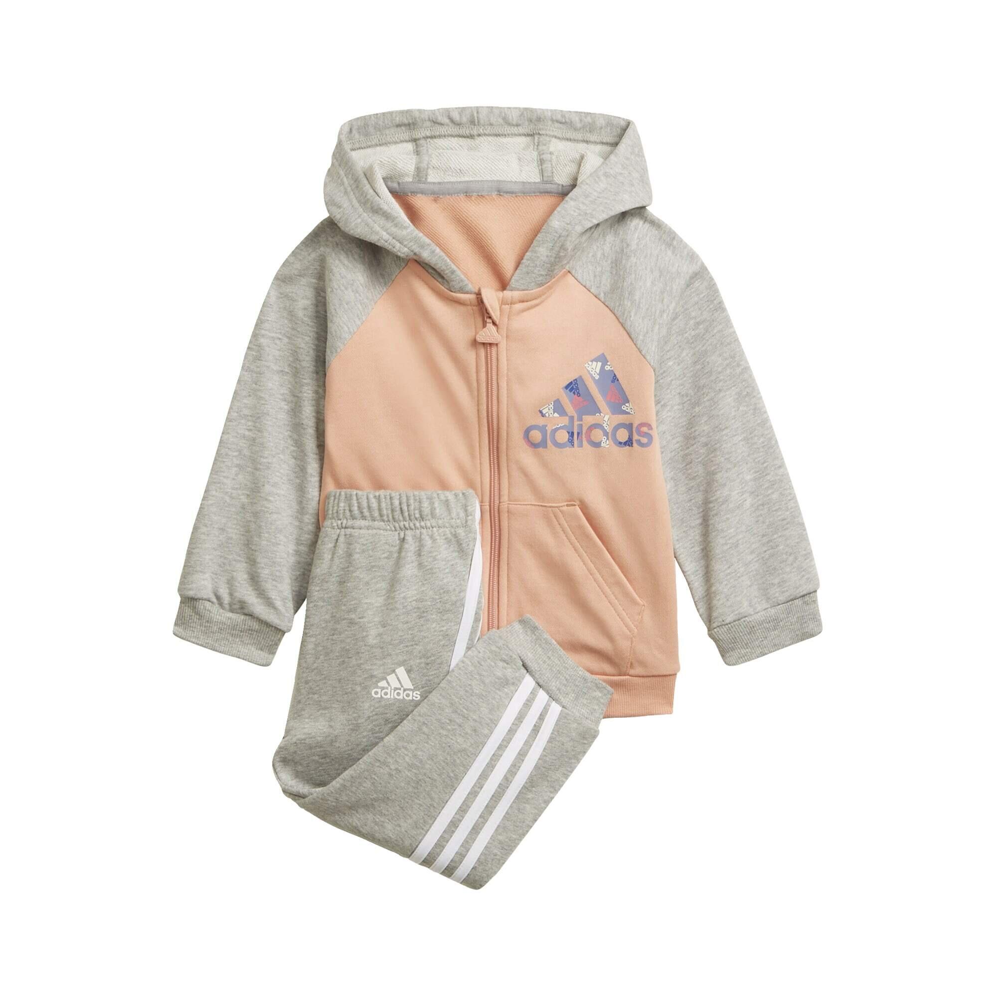 Fato de treino infantil adidas full-zip blush