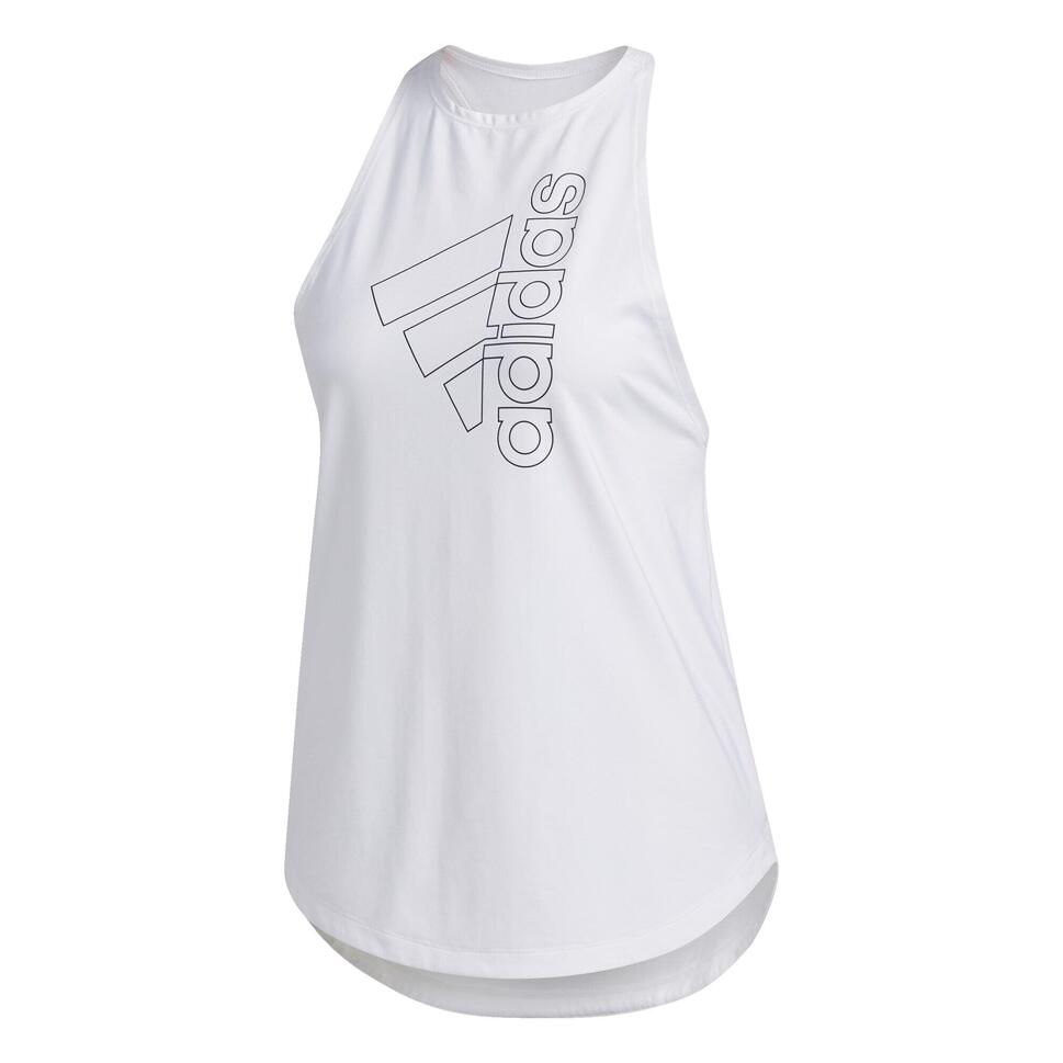 Koszulka damska Adidas W Tech Bos sportowa biała tank top