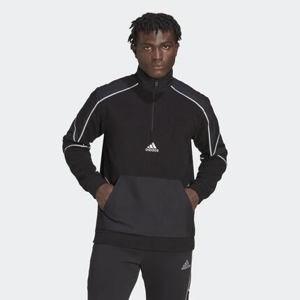 Essentials Reflect-in-the-Dark Polar Fleece Quarter-Zip Oberteil