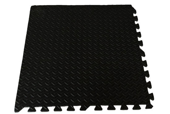 Puzzle Mat Play Floor/Fitness/Baby Gym | 1,2 cm | Noir