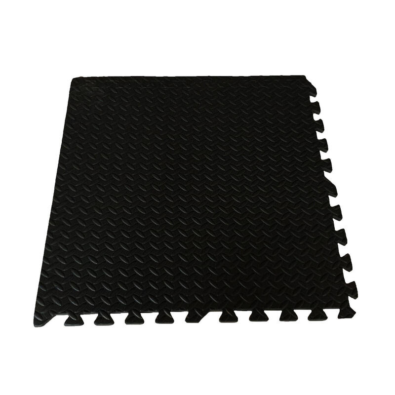 Puzzle Mat Play Floor/Fitness/Baby Gym | 1,2 cm | Noir