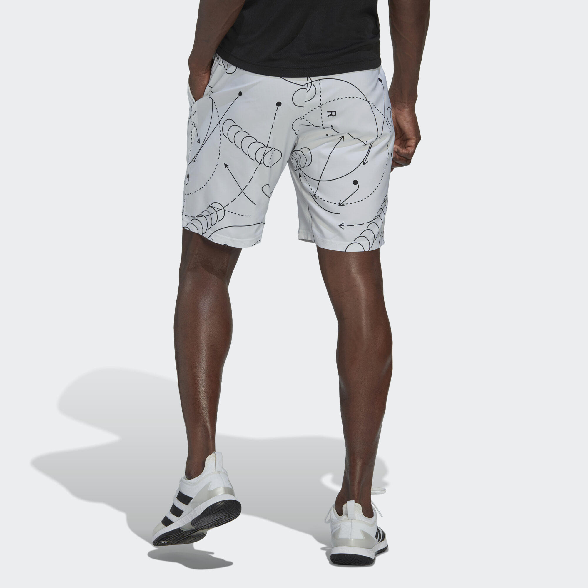 Short de tennis graphique Club 4/5