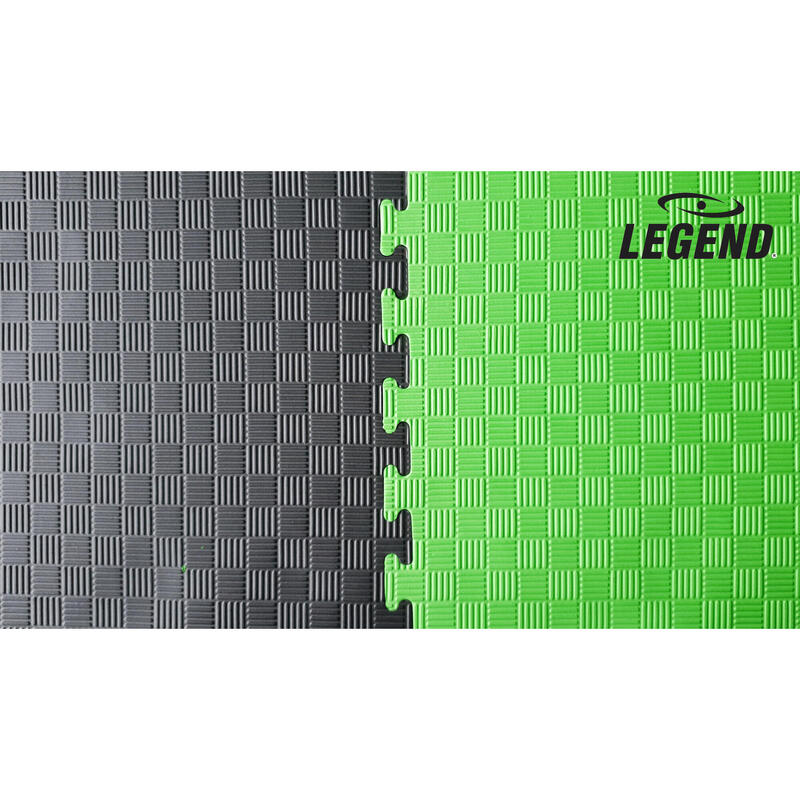 Tapis puzzle |100 x 100 x 4 cm | Vert noir