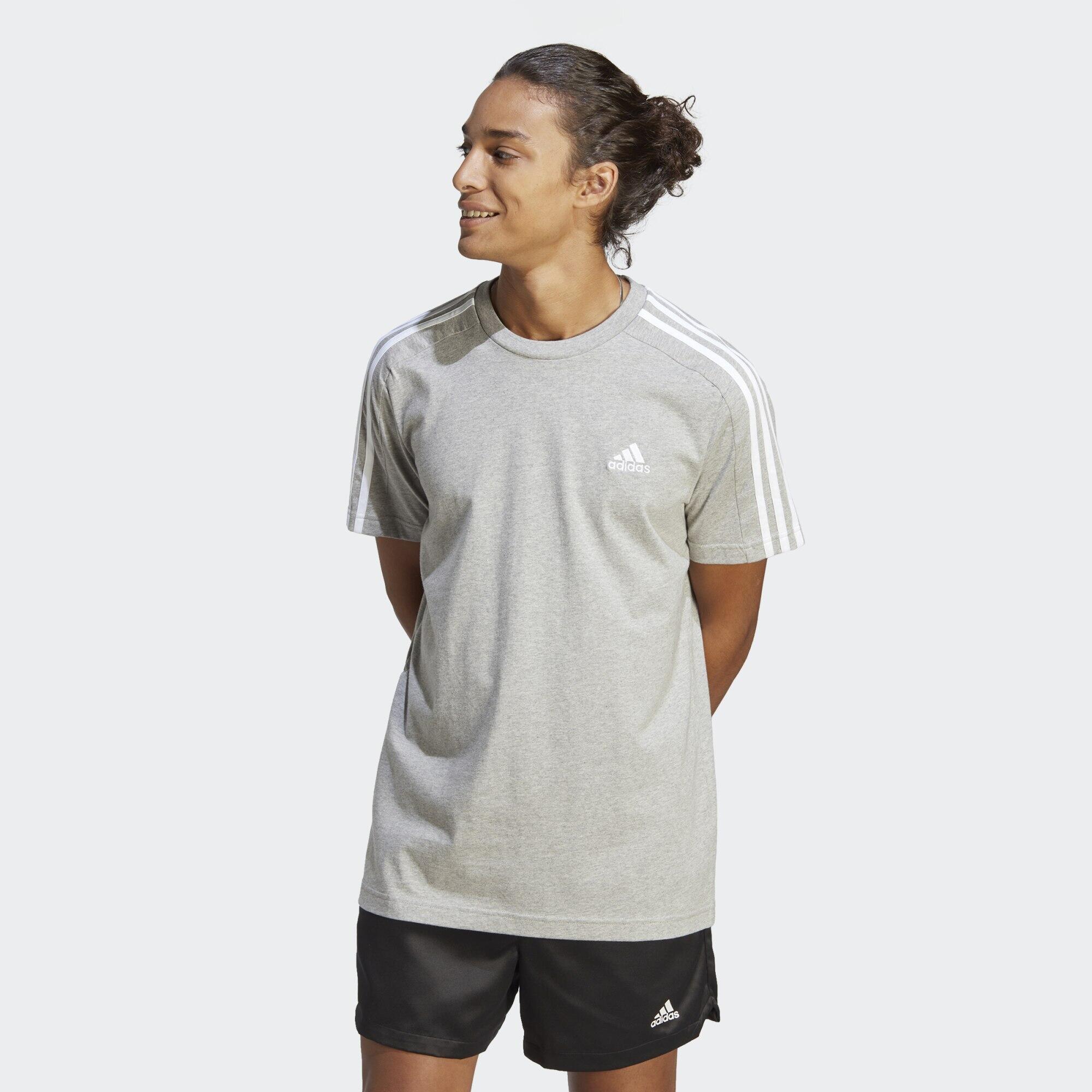 Essentials Single Jersey 3-Stripes Tee 1/5