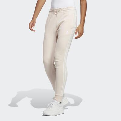 Essentials 3-stripes french terry cuffed broek