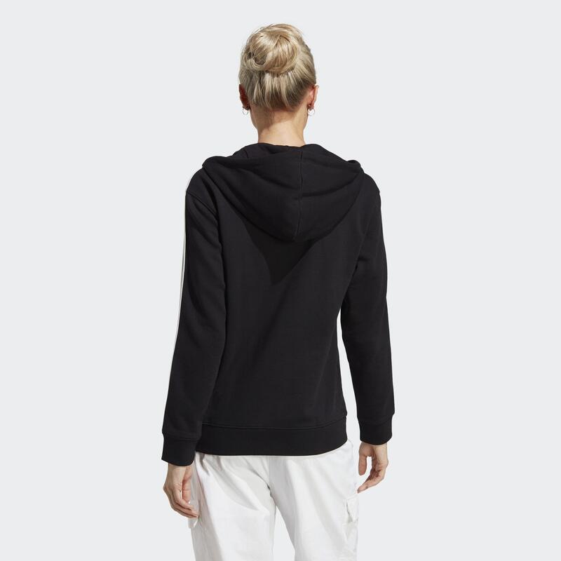 Essentials 3-Stripes French Terry Regular Full-Zip Hoodie