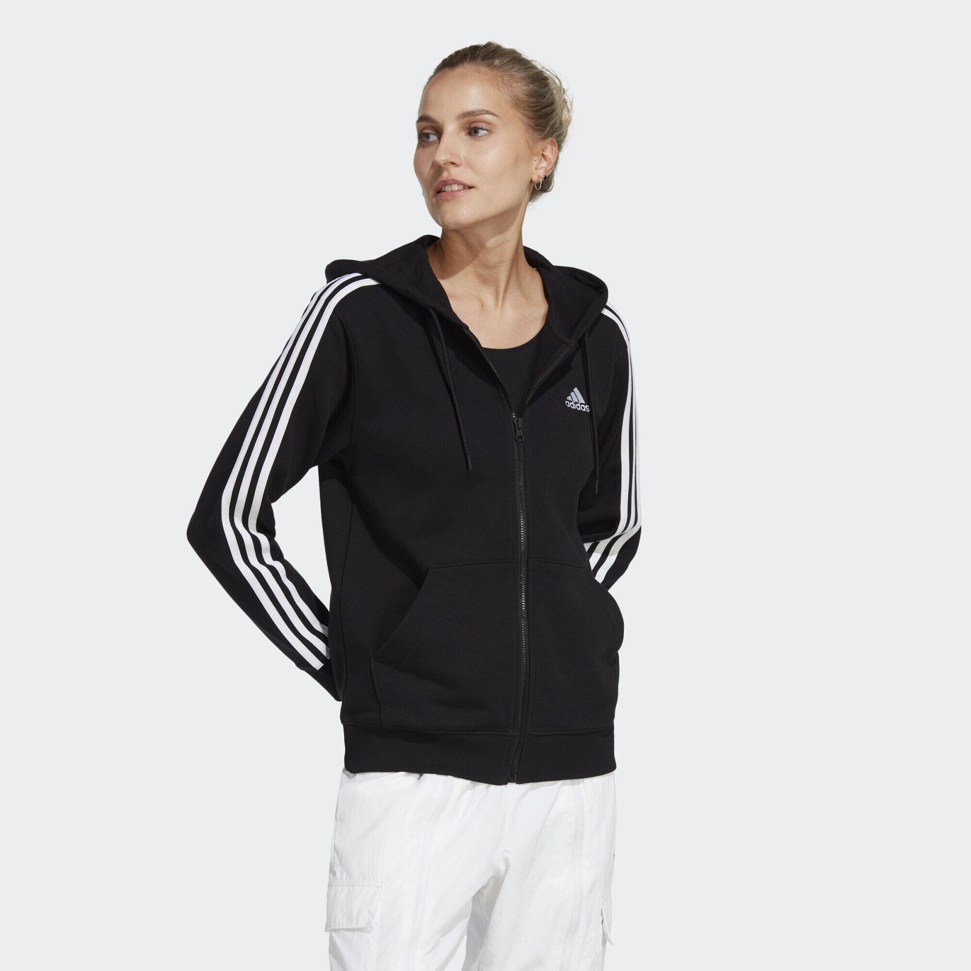 ADIDAS Essentials 3-Stripes French Terry Regular Full-Zip Hoodie