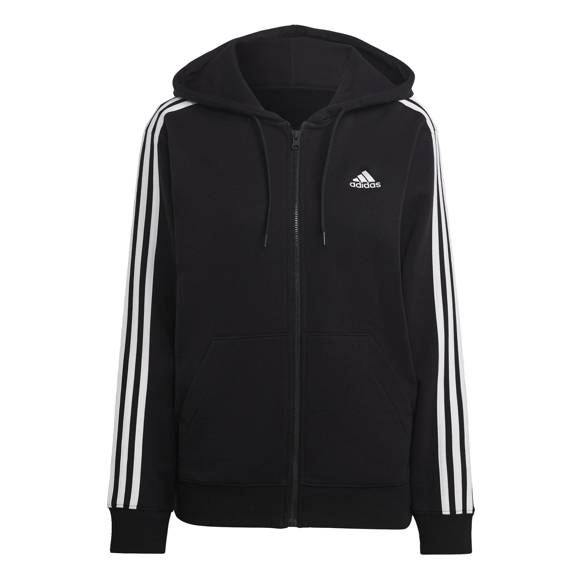 Essentials 3-Stripes French Terry Regular Full-Zip Hoodie 2/5