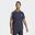 Tricou adidas Essentials cu 3 dungi, albastru închis