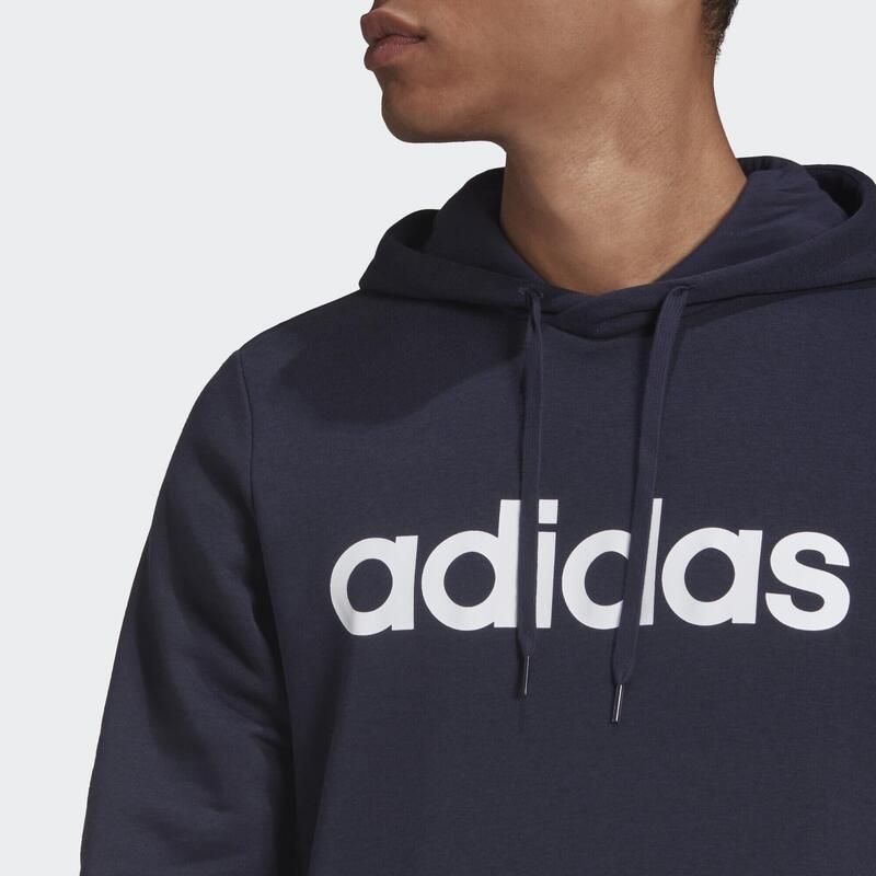 Essentials Lineáris logós kapucnis pulóver