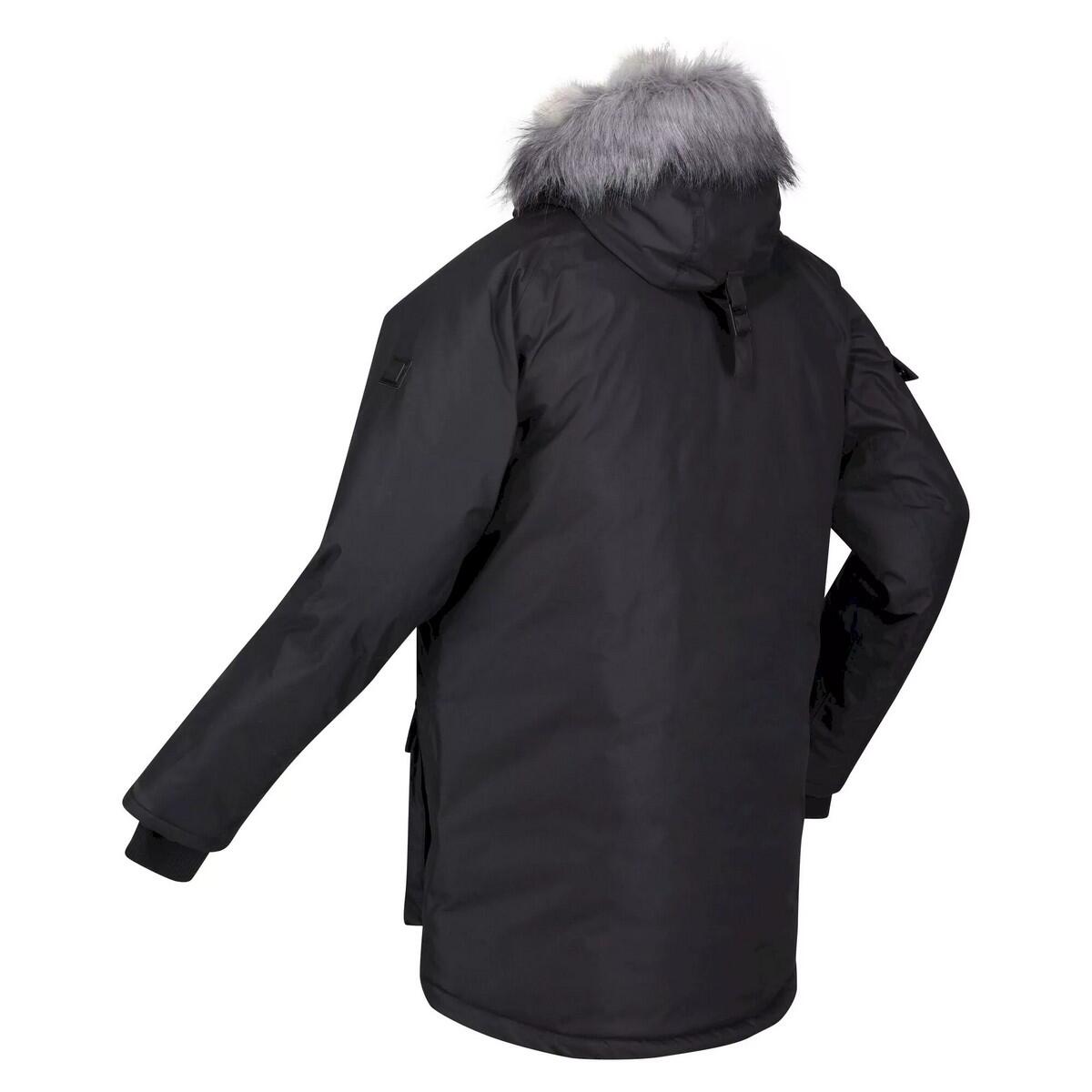 Mens Aziel Waterproof Parka (Black) 4/5