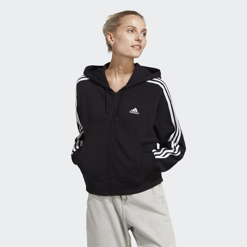 Hoodie Essentials 3-Stripes French Terry Bomber Full-Zip