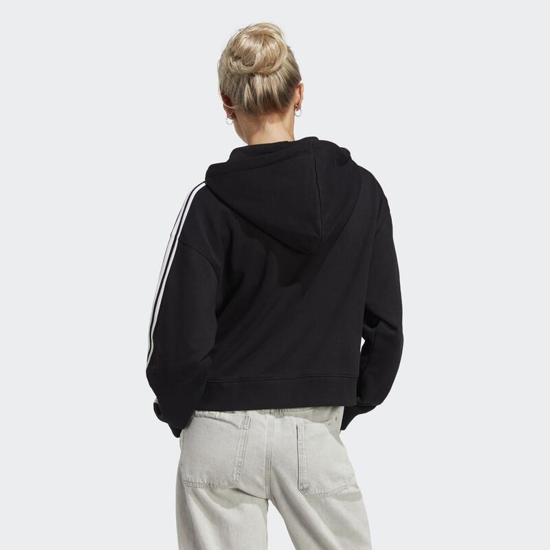 Essentials 3-Stripes French Terry Bomber Ritshoodie