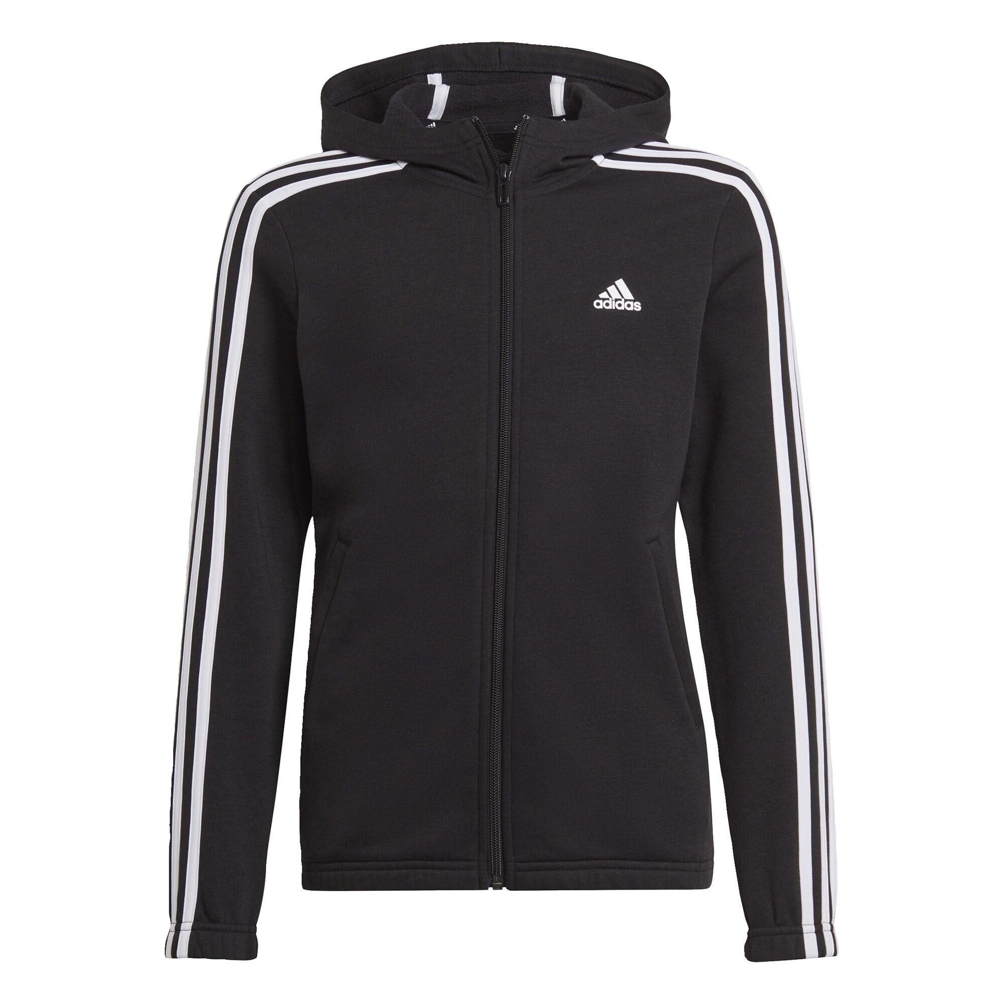 Felpa con cappuccio adidas Essentials 3-Stripes Full-Zip 3/5