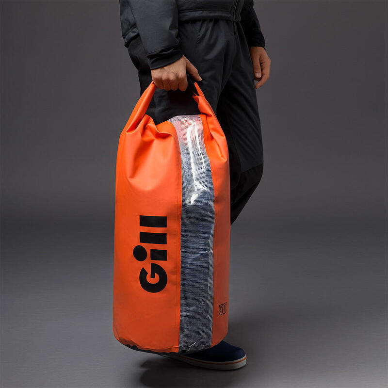 Water-resistant Dry Cylinder Bag 50L– Orange