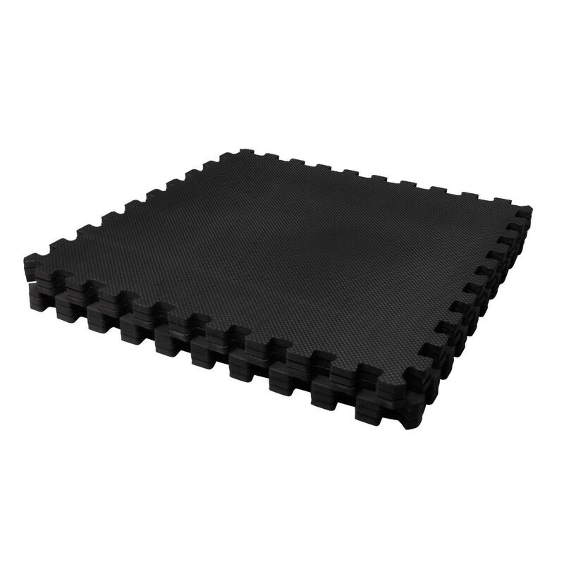 Fitness Puzzle Mat - Tapis de sol - 6 pièces - 180 x 120 cm - Noir