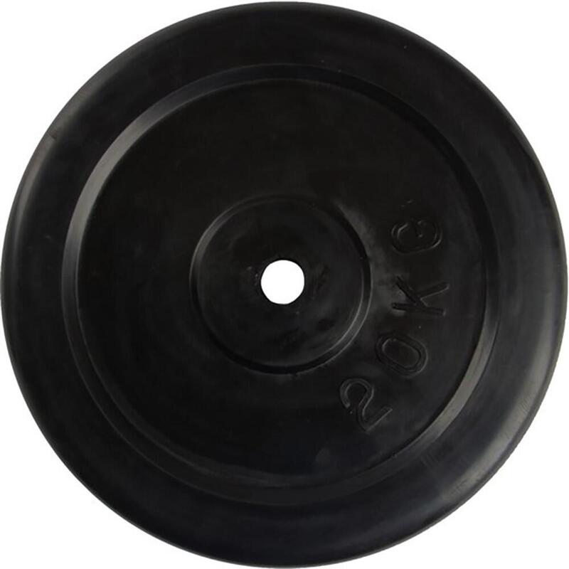 Disque de poids en caoutchouc  - Poids de poids - 30 mm - 20 kg