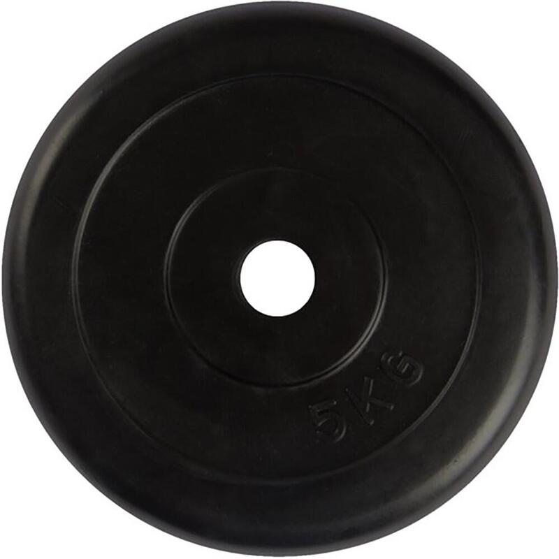 Disco in gomma per pesi - Peso Peso - 30 mm - 5 kg