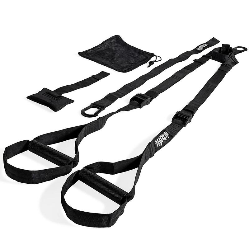 VirtuFit Suspension Trainer Pro avec sac de rangement - Noir