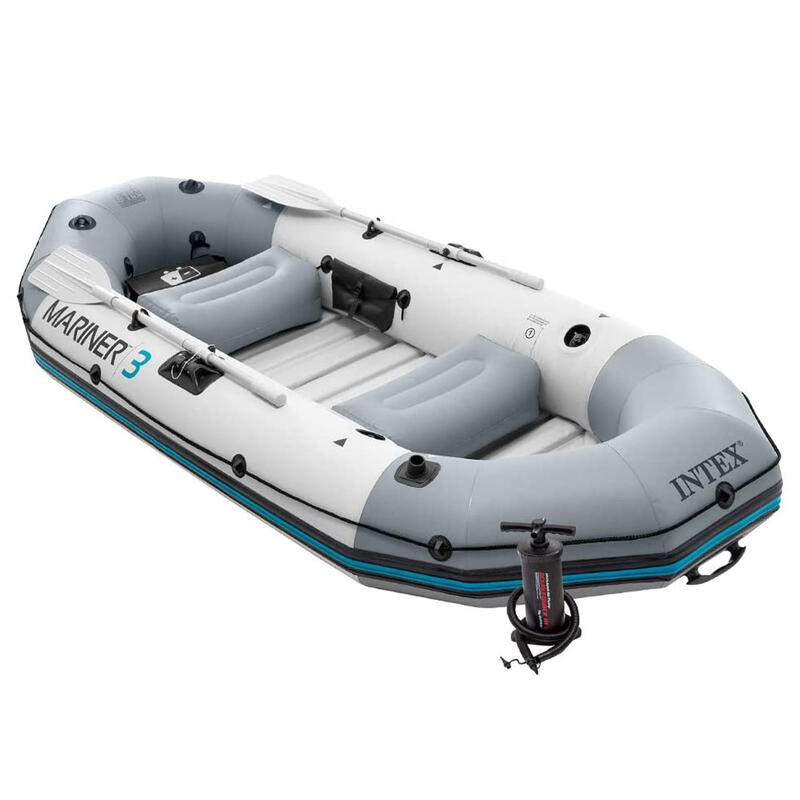 Barco Insuflável mariner 3 com 2 remos 297x127x46 cm INTEX