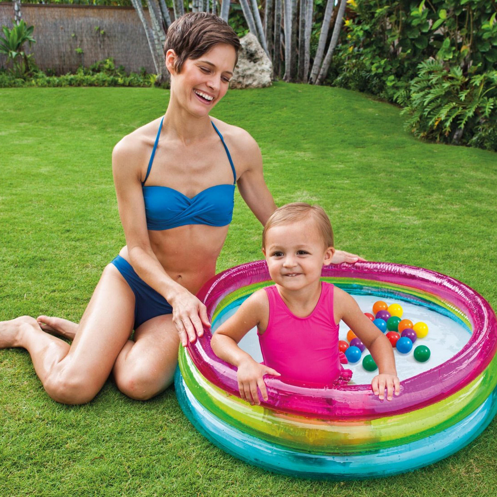 Piscina de bolas insuflável intex 50 bolas 2/5