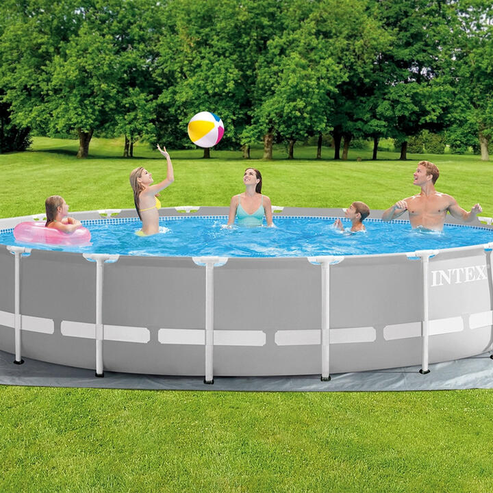 Intex 549 Rund Basen stelażowy ogrodowy Intex Prism Frame Premium Pools 549 x 122 cm ...