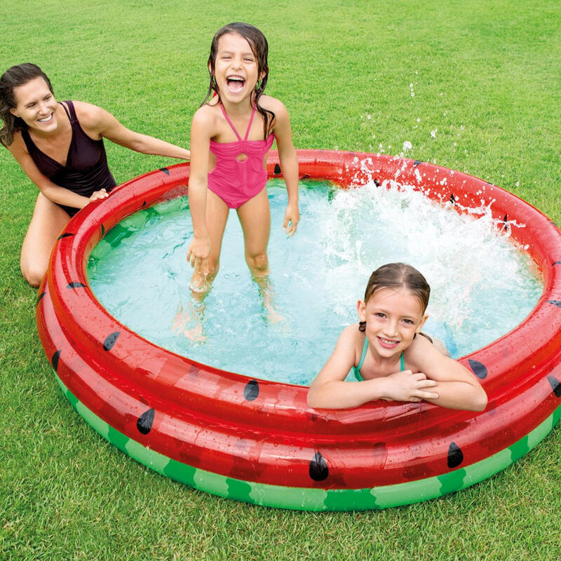 Piscina desmontable hinchable sandía Intex 168x38 cm