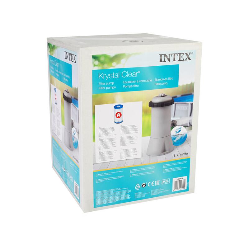 Intex 28604 - Pompa Filtro a Cartuccia, Flusso Sistema 1703 L/h