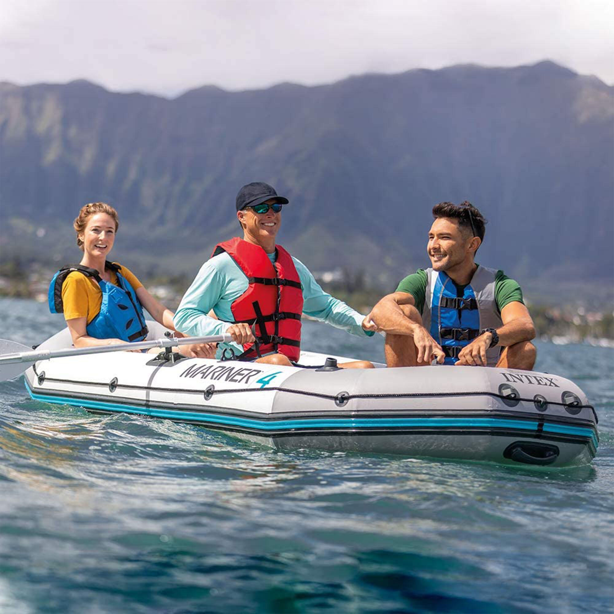 Intex 68376NP - Gommone Canotto Gonfiabile Mariner 4, 4 posti, 328x145x48 cm 5/7