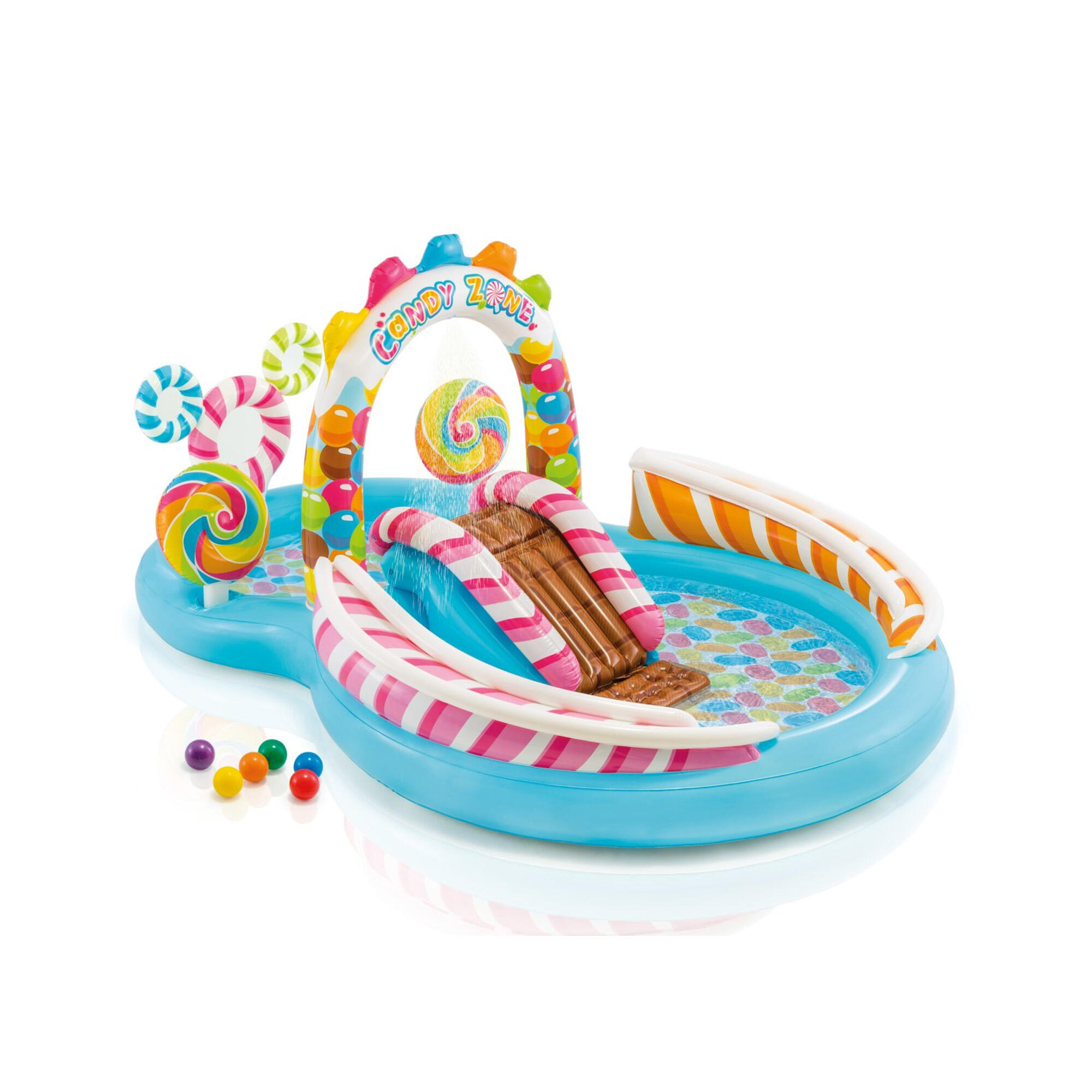 Piscina para crianças insuflável INTEX candy zone - 295x191x130 cm