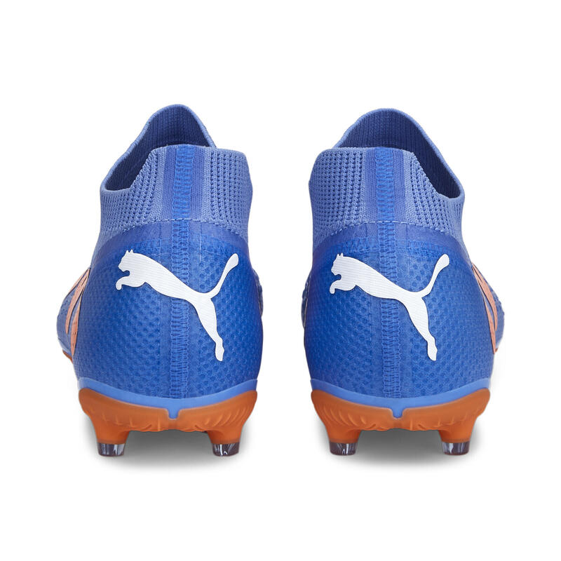 FUTURE Pro FG/AG Fußballschuhe Herren PUMA Blue Glimmer White Ultra Orange