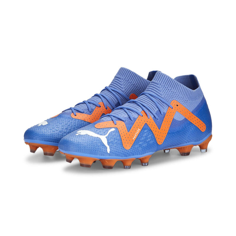 Chaussures de football FUTURE Pro PUMA Blue Glimmer White Ultra Orange