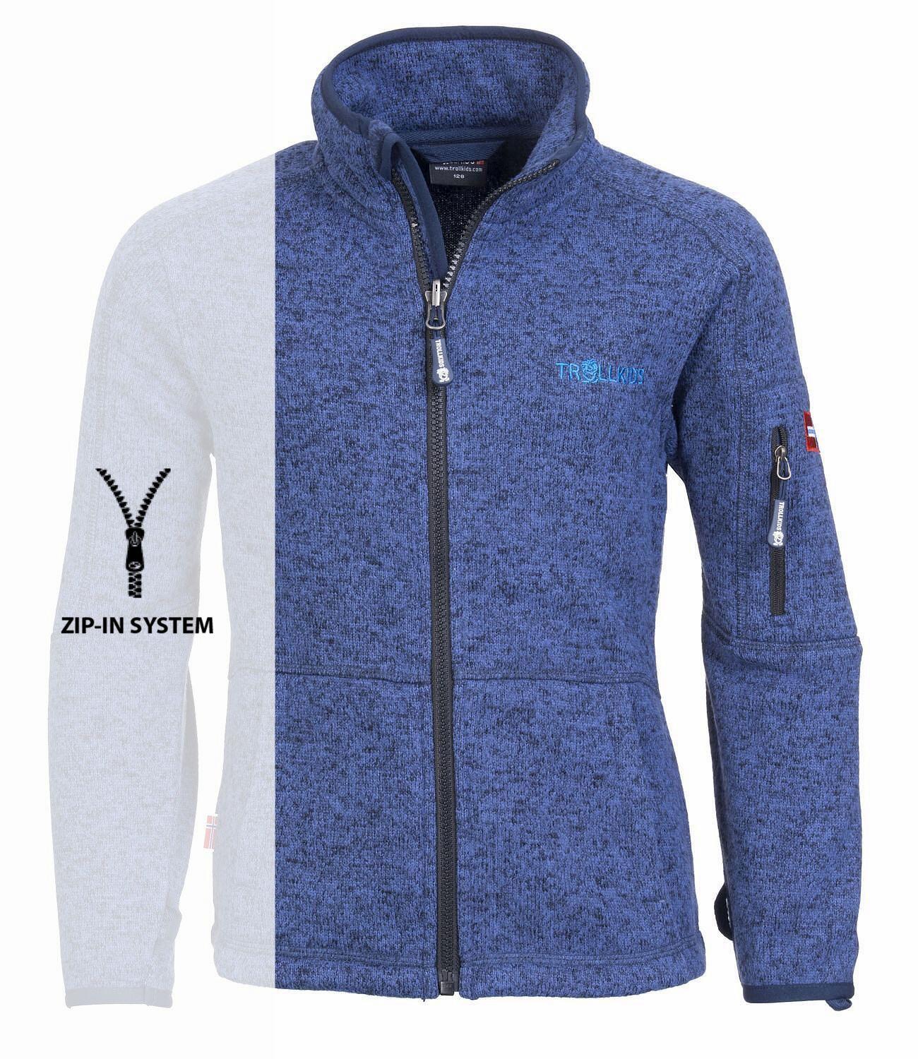 Kinder Fleece-Jacke Jondalen Französisch Blau 3/3
